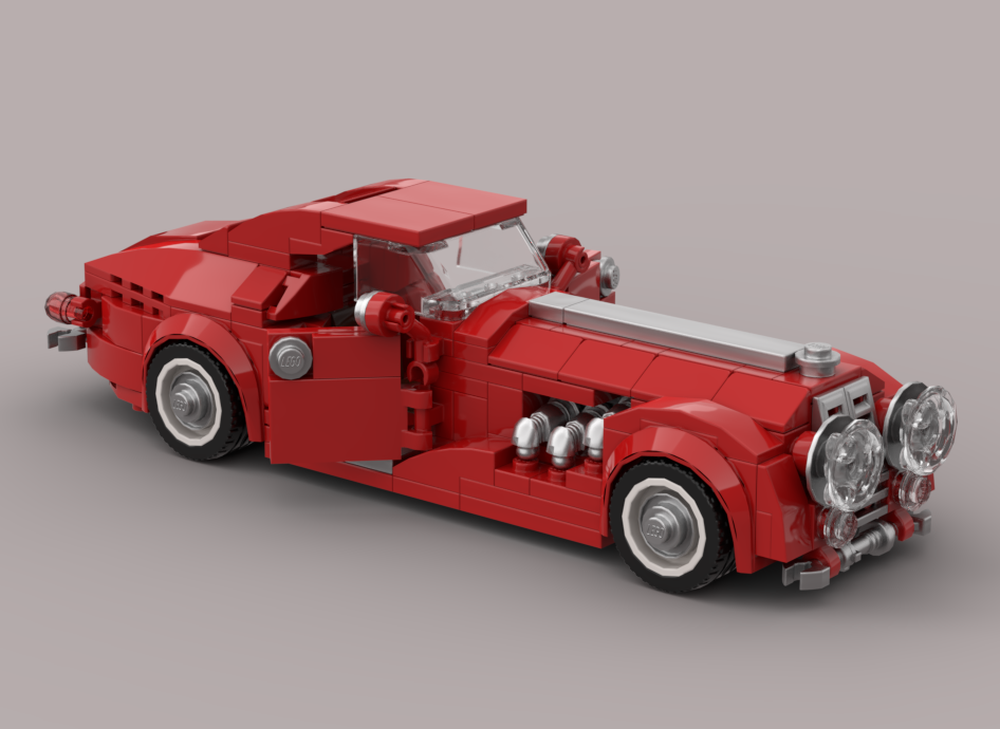 Lego Classic Red Sports Car - Long Version