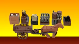 Castle Cart with Swappable Containers