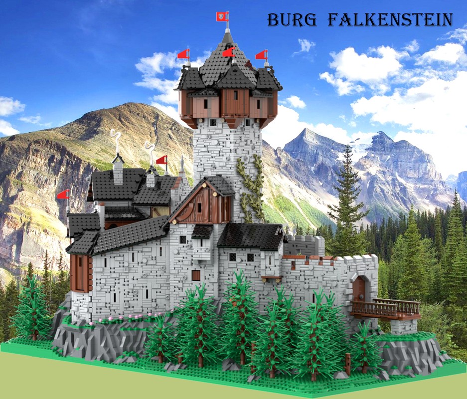 Lego Burg Falkenstein, Medieval Castle in Carinthia (Austrian Alps)