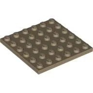 Plate 6 x 6 / Dark Tan