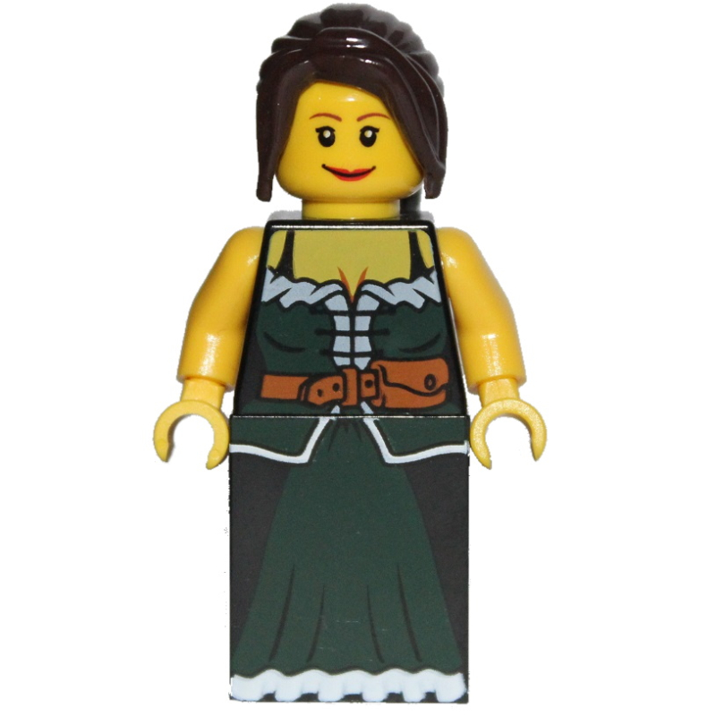 Lego Maiden (Fantasy Era) - Dark Brown Hair