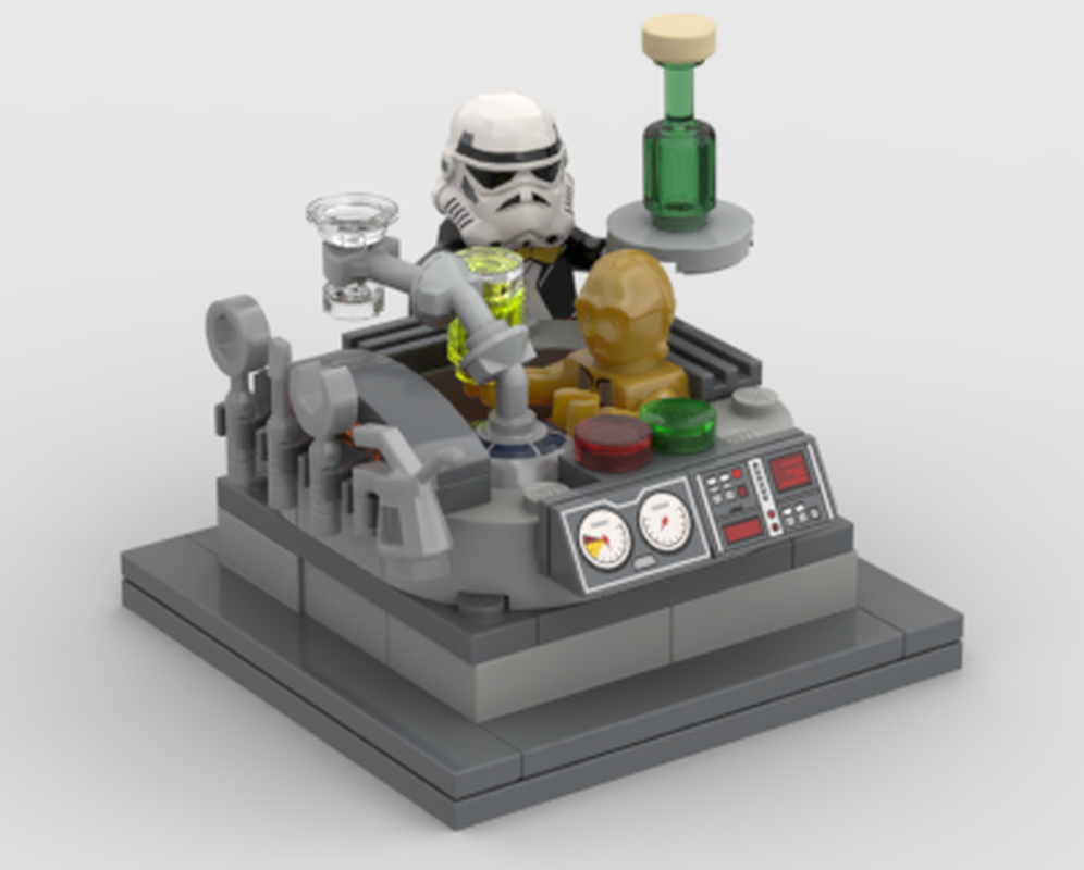 Lego Android oil tub party