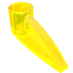 Technic Tooth 1 x 3 with Axle Hole [Rounded Underside] / Trans-Neon Green