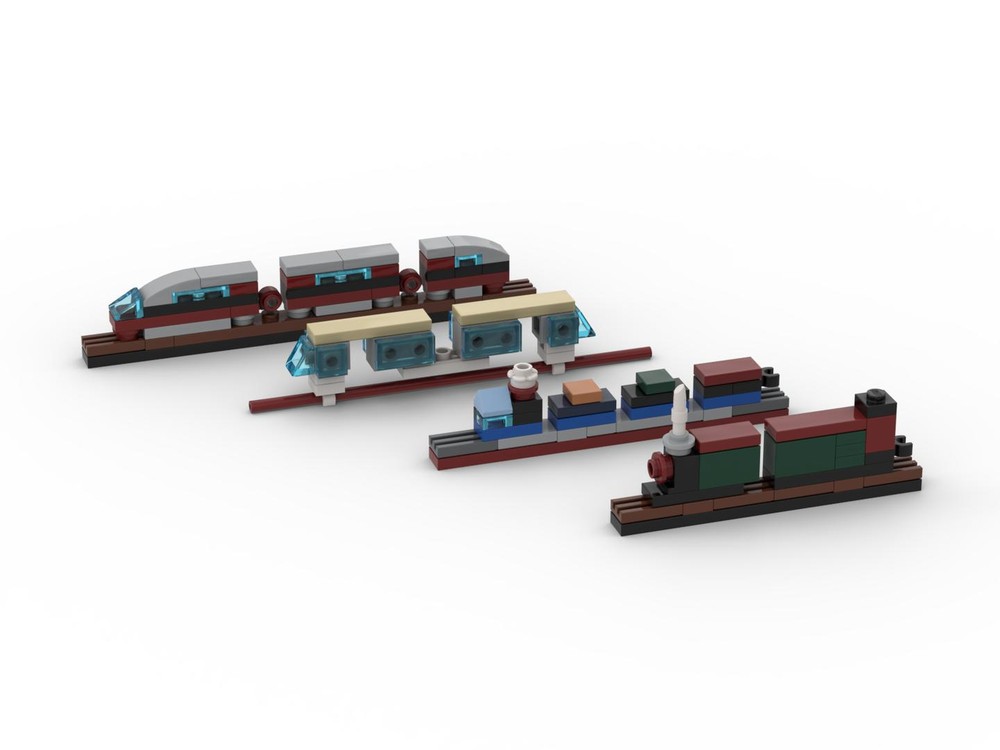 Lego Micro Trains and Scenery - Alternate build of San Francisco (20143)