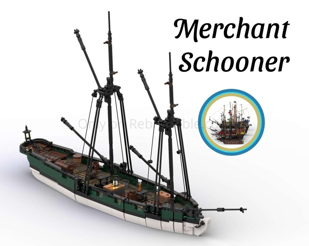 Lego Merchant Schooner | Sailing Ship