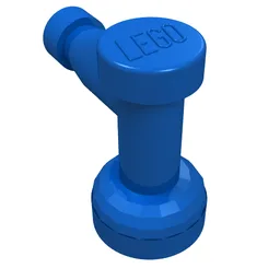 Tap 1 x 1 with Hole in Spout / Blue