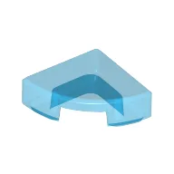 Tile Round 1 x 1 Quarter / Trans-Dark Blue