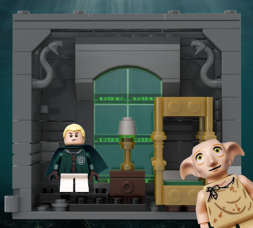 Lego Minifigure Display Case - Slytheryn Dorm