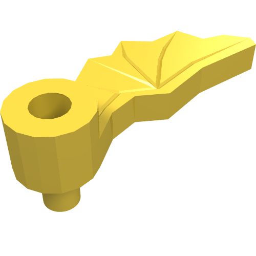 Lego Headwear Accessory Plume Dragon Wing Right / Yellow