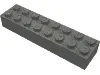 Brick 2 x 8 / Dark Bluish Gray