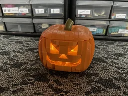 Halloween pumpkins with light