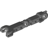 Lego Large Figure Skeletal, Limb with 2 Ball Joints, Ball Socket and Four Holes / Dark Bluish Gray