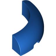 Lego Brick Round Corner 4 x 4 x 1 / Blue