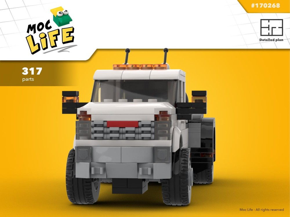 Lego GMC Sierra 3500 quad cab welding rig setup