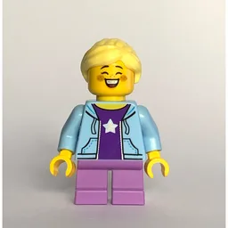 Kid, Bright Light Blue Torso, Medium Lavender Legs, Bright Light Yellow Hair