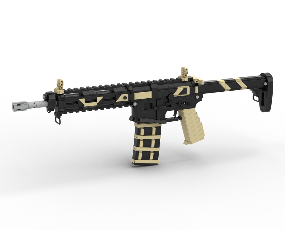 Lego AR-15 Custom Mod Tan