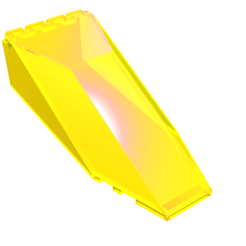Lego Windscreen 10 x 4 x 2 1/3 Canopy / Trans-Neon Green