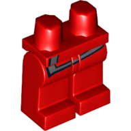 Lego Hips and Red Legs with Gray Shirt Edge Print / Red