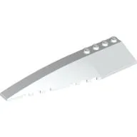 Brick Wedged, Curved 12 x 3 Left / White