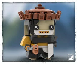 Ghost of Yōtei LEGO Brickheadz MOC ~ Atsu (The Ghost)