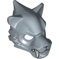 Mask Tiger with White Fangs and Fur Print / Sand Blue