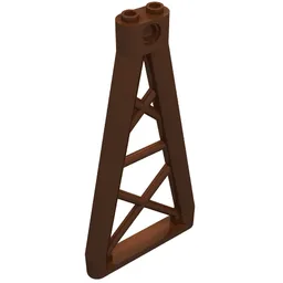 Support 1 x 6 x 10 Girder Triangular / Reddish Brown