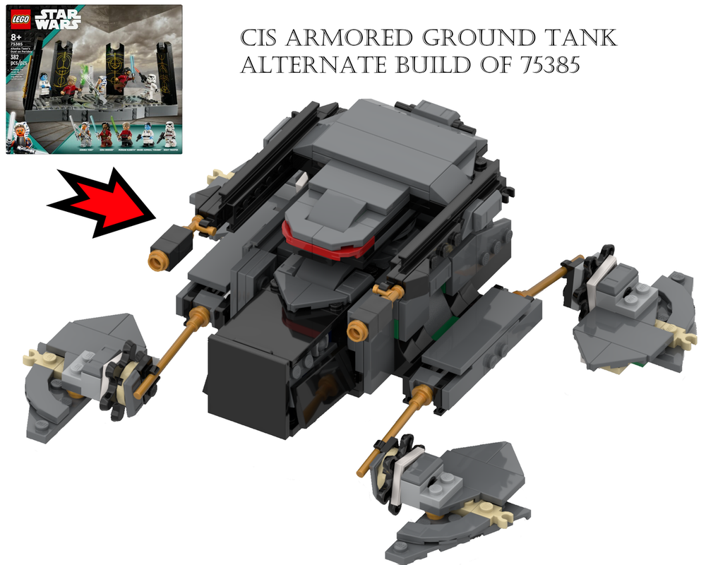 Lego CIS Ground Armored Tank (75385 Alternate Build)