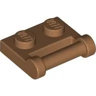 Plate Special 1 x 2 [Side Handle Closed Ends] / Medium Nougat