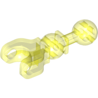 Lego Large Figure Skeletal, Limb, 5L with Ball Joint on Axle and Ball Socket / Trans-Neon Green