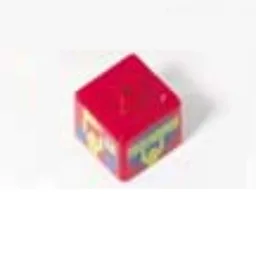 Pen Bead, Square with Fans, 'TOUCHDOWN' Print / Red