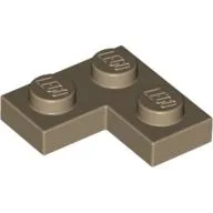 Plate 2 x 2 Corner / Dark Tan