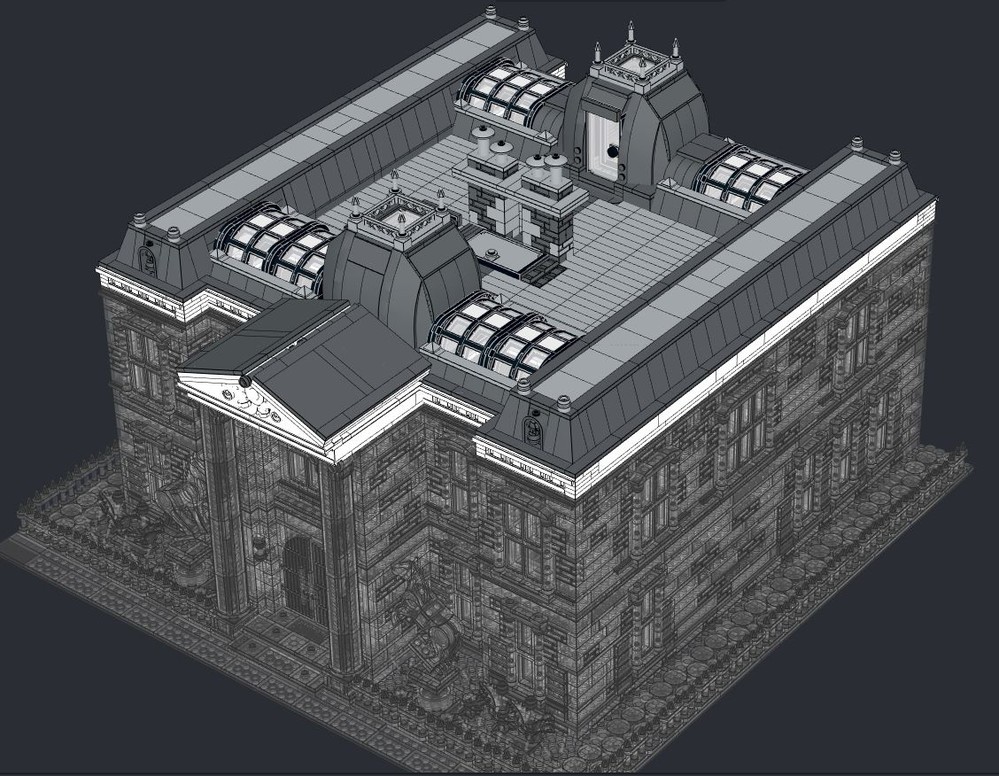 Lego Wayne Manor - Roof