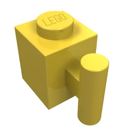 Brick Special 1 x 1 with Handle / Yellow