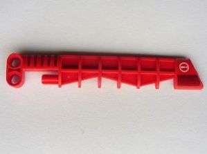 Lego Bionicle Weapon Aero Slicer with White Exclamation Mark and Black Faded Pattern Left Side (Sticker) - Set 7701