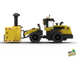Case loader with front snowblower