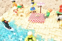 The beach