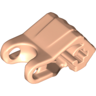 Lego Large Figure Hand, Fist with Axle Hole, 4 Fingers / Light Nougat