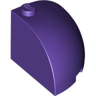 Lego Brick Round Corner 3 x 3 x 2 Dome Top / Dark Purple