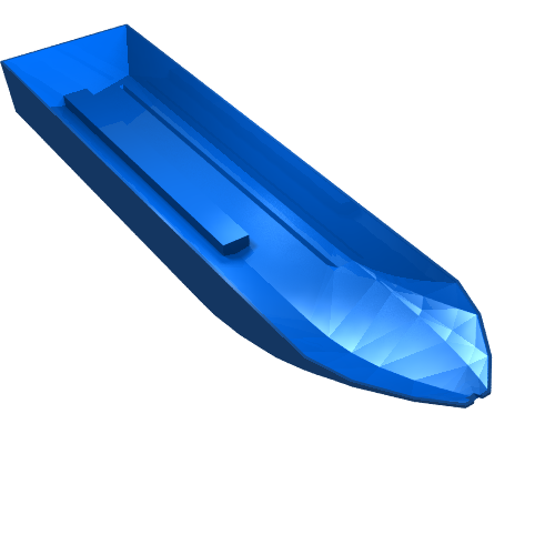 Lego Boat Hull 51 x 12 x 6 / Blue