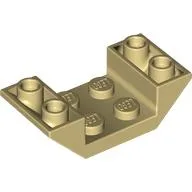 Brick Sloped Inverted 45° 4 x 2 Double with 2 x 2 Recessed / Tan