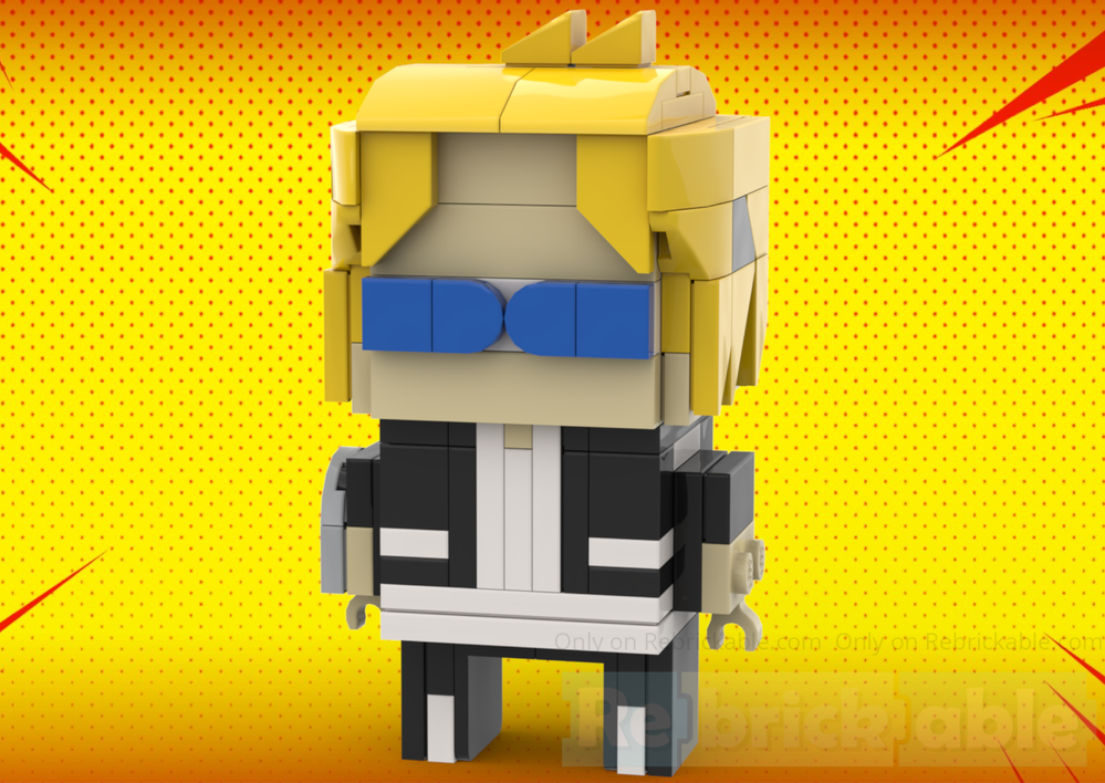 Lego Denki Kaminari BrickHead - My Hero Academia