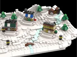 Tiny Winter Village Display