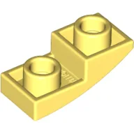Brick Curved Inverted 2 x 1 / Bright Light Yellow