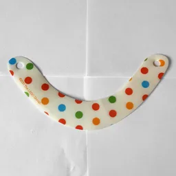 Eye Bandage with Multi-Colour Spots Print / White