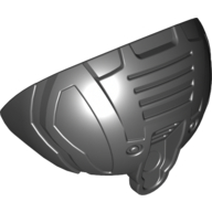 Lego Large Figure Shoulder Cover, Armour, Rounded / Black