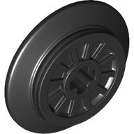 Lego Train Wheel Spoked with Technic Axle Hole and Rubber Friction Band
