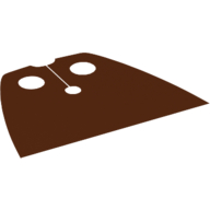 Lego Neckwear Cape, Standard, Very Short [Traditional Starched Fabric] / Reddish Brown