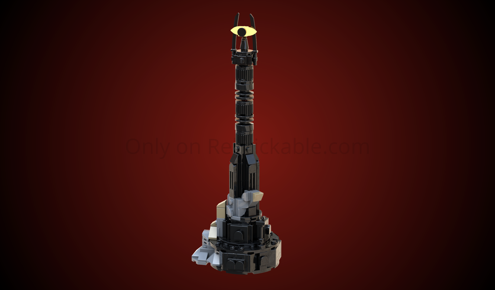 Lego LOTR - Barad-Dûr (microscale) - Map of Middle-Earth