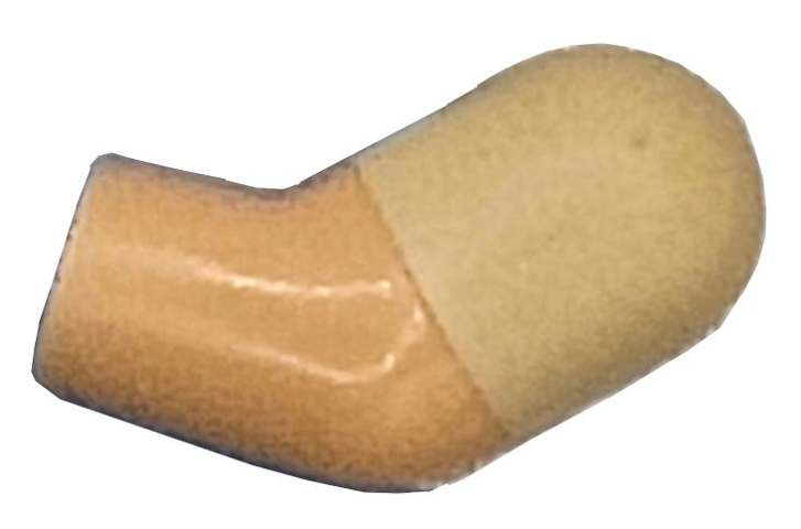 Lego Arm, Left with Molded Tan Short Sleeve  Pattern