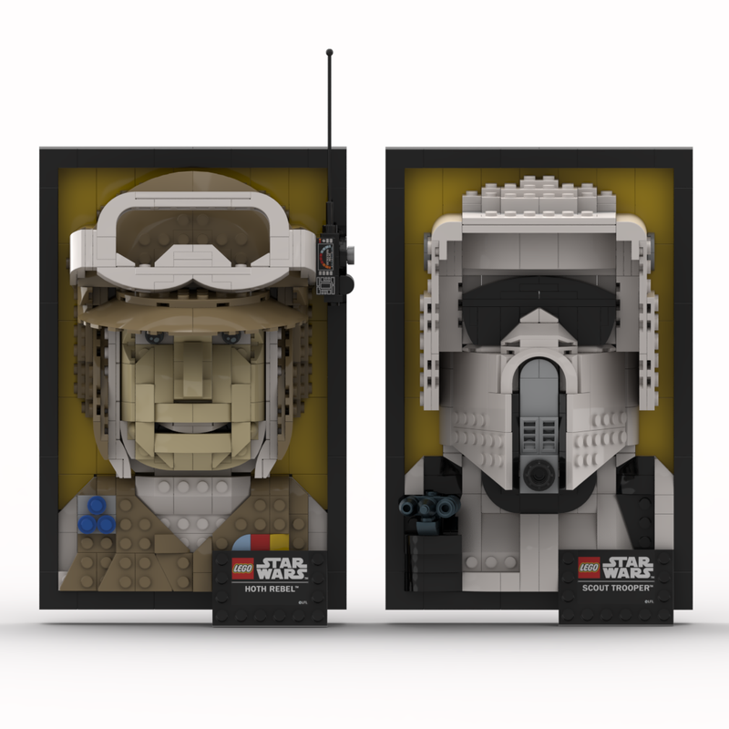 Lego Star Wars 3D Frames - Hoth Rebel and Scout Trooper